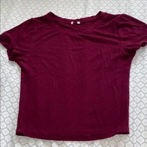 Burgundy shirt